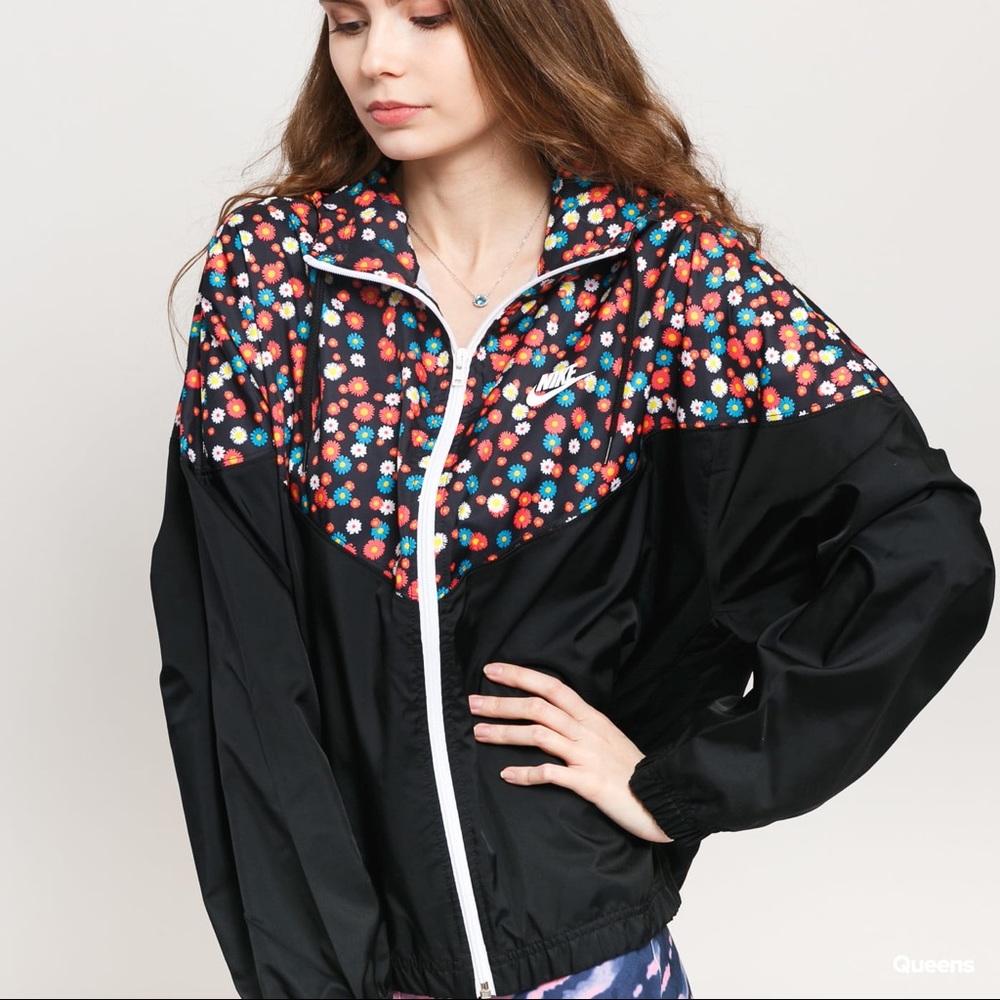 Nike Heritage Floral “retro” Windbreaker Jacket XL